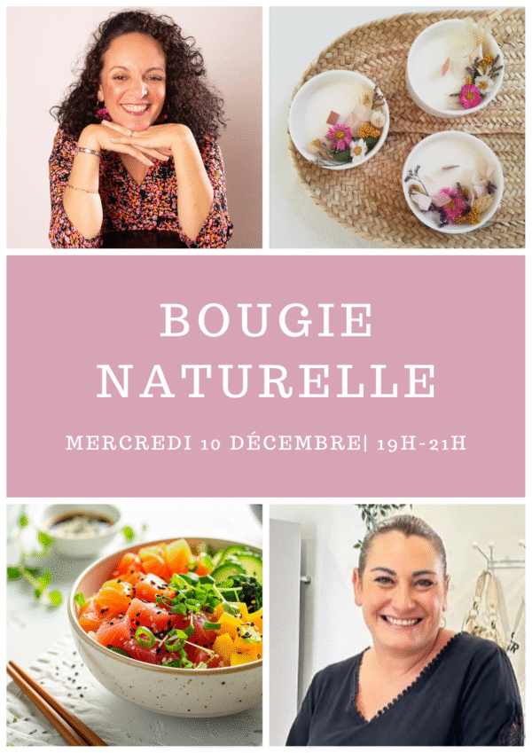 Atelier  DIY Bougie aux Fleurs Séchées